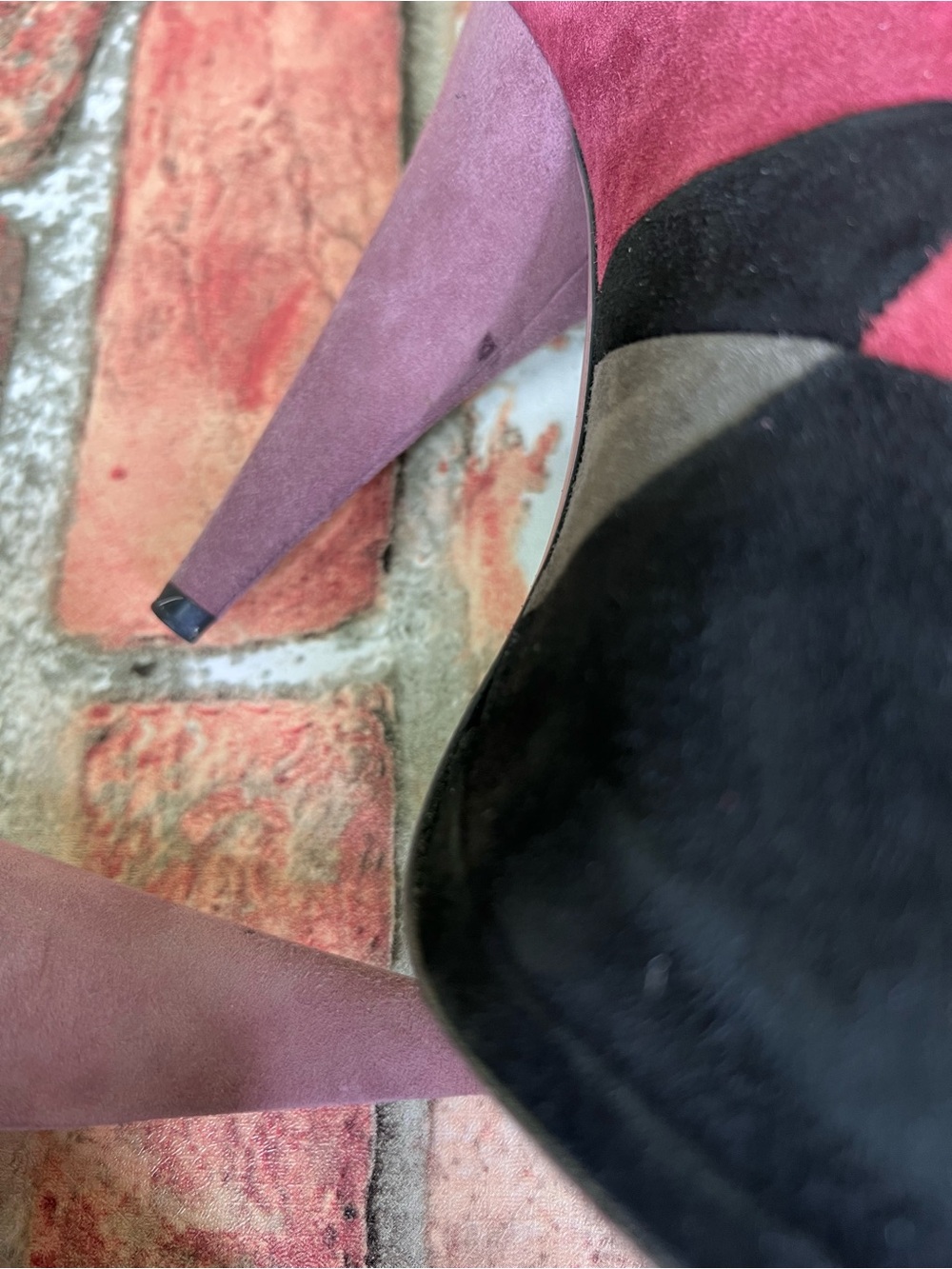 PRADA Italian Made Suede Lace-Up Color Block Luxury Platform Oxfords, 37.5 - Picture 12 of 16